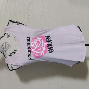 🆕 LuLaRoe Light pink "Rock N Roll Queen" Tank top/sleeveless t-shirt_ Small